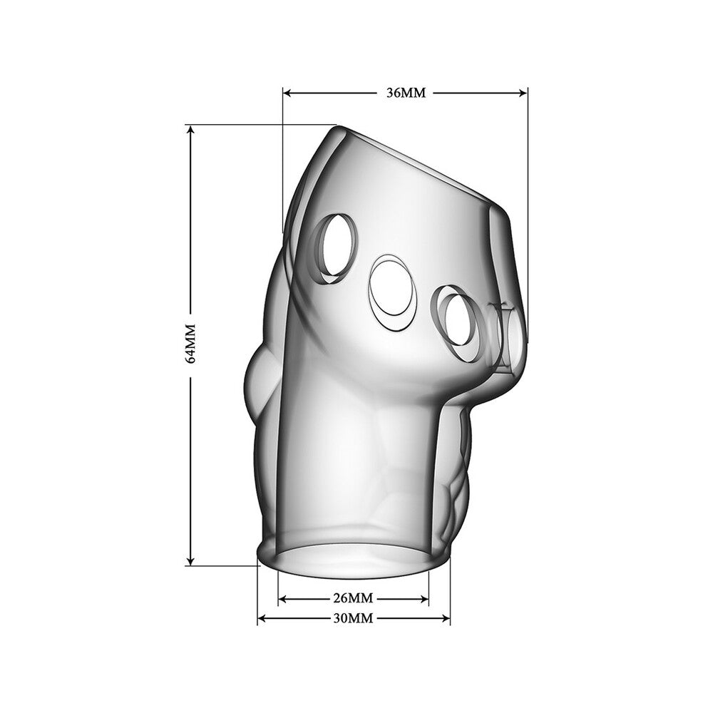 Oscar Clear Penis Sleeve for Enhanced Performance and Comfort