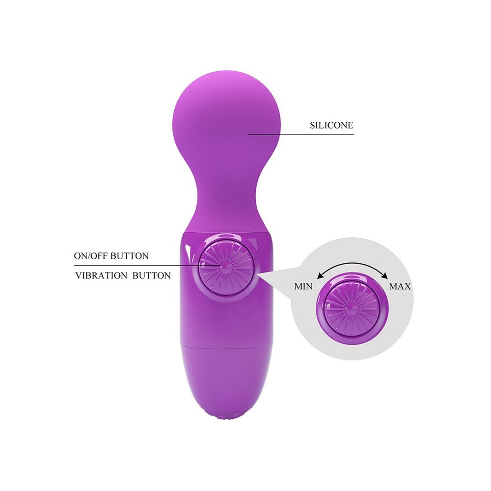 Little Cute Pink Mini Wand Vibrator with Multi-Speed Vibration