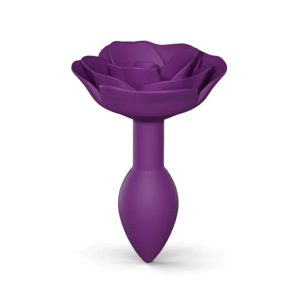 Love to Love Pink Open Rose Small Butt Plug for Beginners