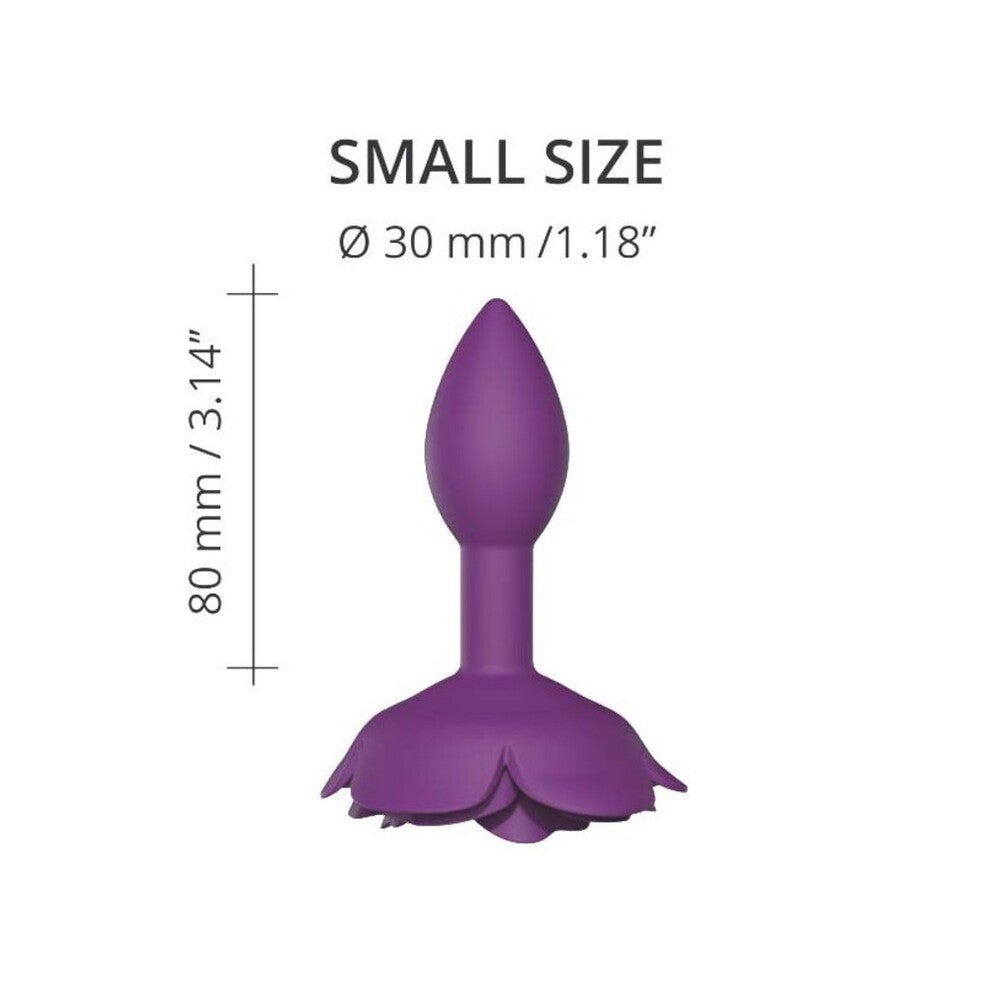 Love to Love Pink Open Rose Small Butt Plug for Beginners