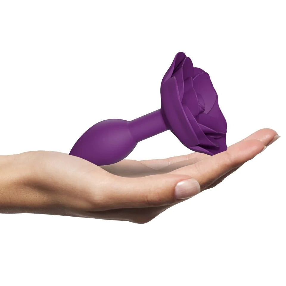 Love to Love Pink Open Rose Small Butt Plug for Beginners
