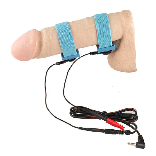 Rimba Black Electro Stimulation Flexible Penis Straps