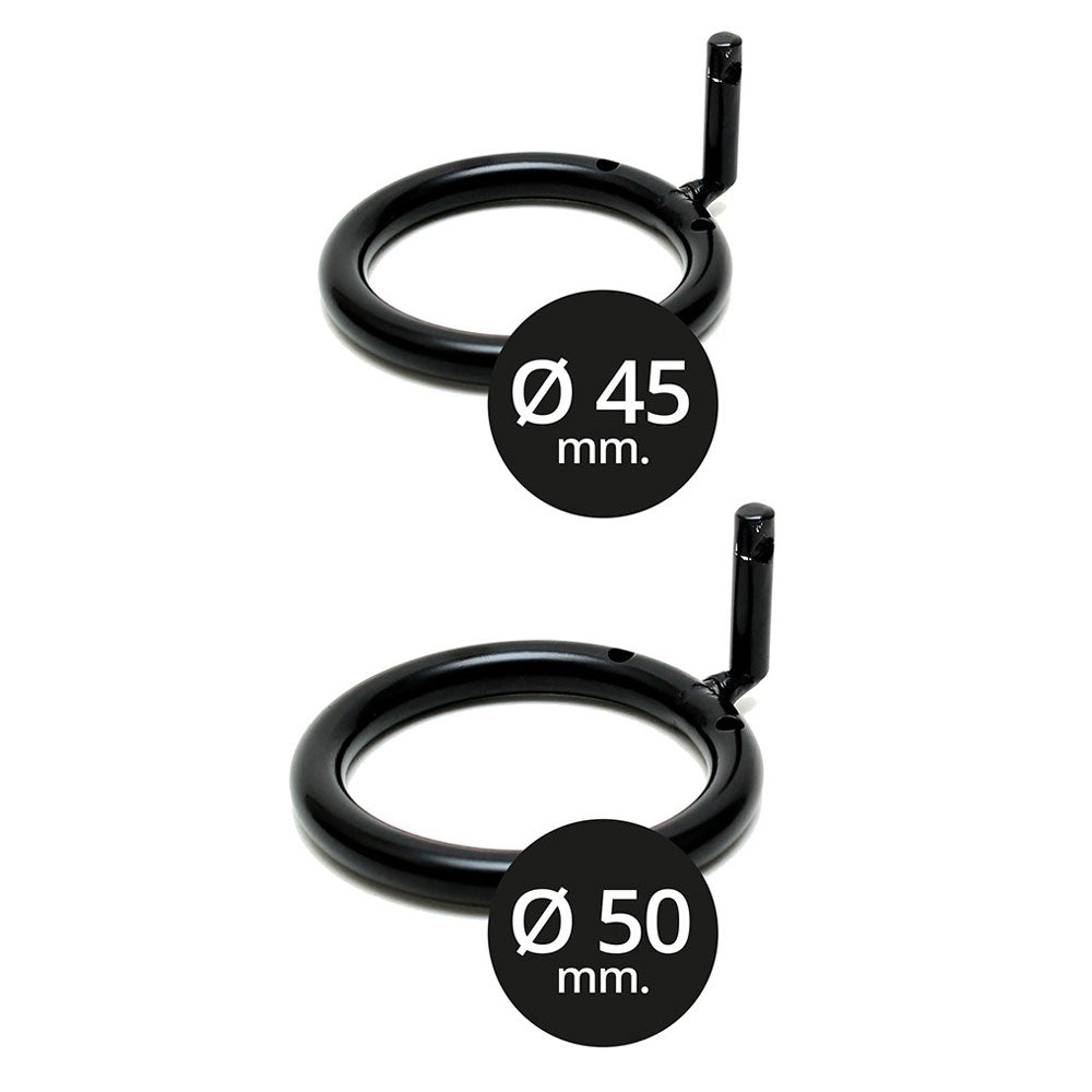 Secure Metal Male Chastity Device with Dual Padlocks