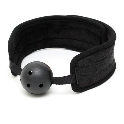 Bondage Bliss Black Padded Mouth Gag with Breathable Ball