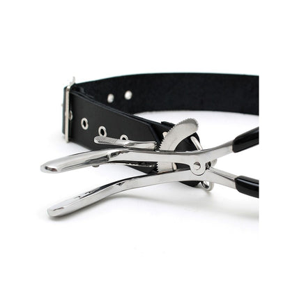 Rimba Stainless Steel Mouth Clamp with Leather Strap