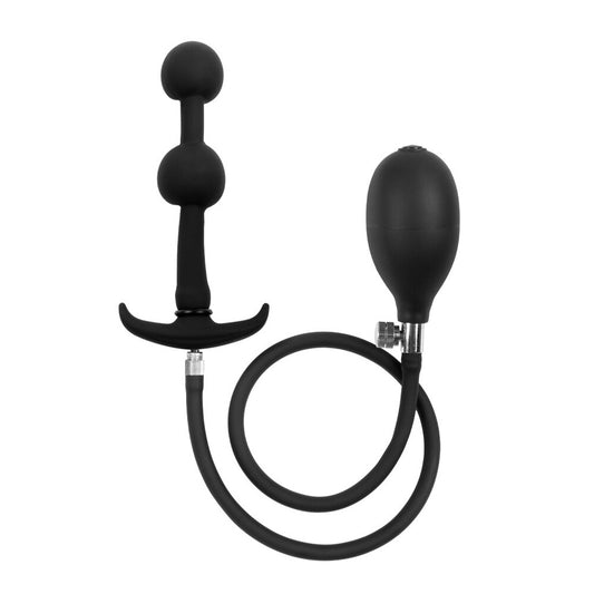 Rimba Black Inflatable Double Balloon Anal Plug