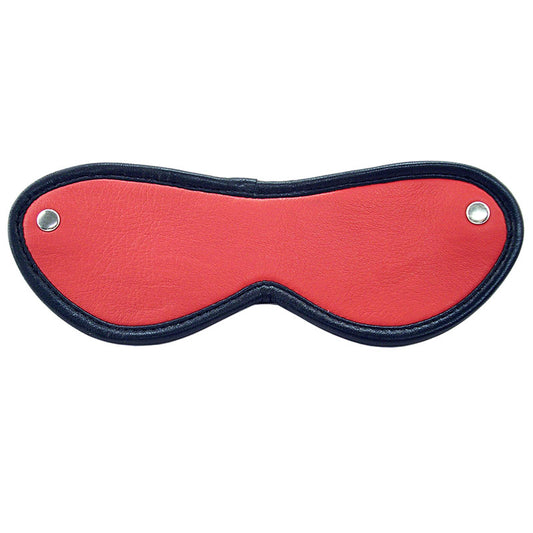 Rouge Garments Red Leather Blindfold for Sensory Play