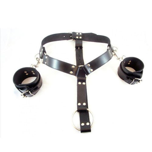 Rouge Garments Black Cuff Harness with Adjustable Design