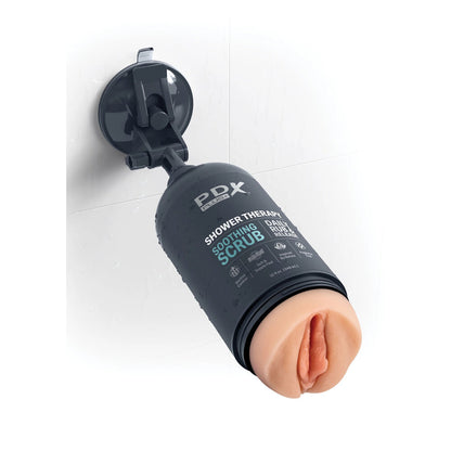 PDX Clear Discreet Shower Soothing Scrub Masturbator