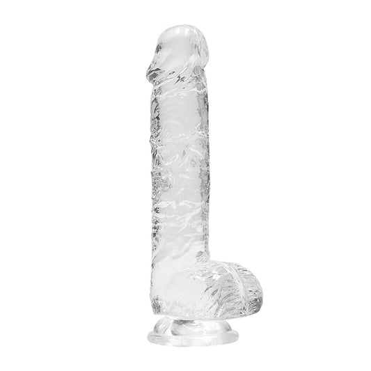 RealRock Crystal Clear 6 Inch Realistic Dildo with Suction Cup