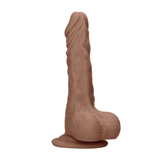 RealRock Flesh Tan 7 Inch Realistic Dong with Testicles