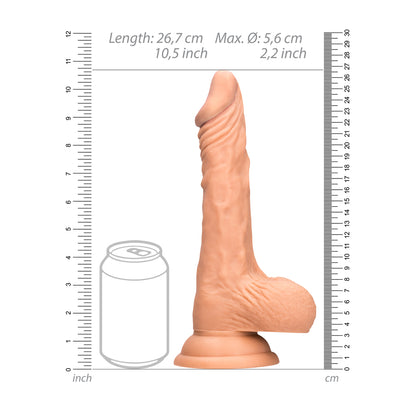 RealRock Flesh 10 Inch Realistic Dong with Testicles