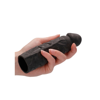 RealRock Black 7 Inch Realistic Penis Sleeve