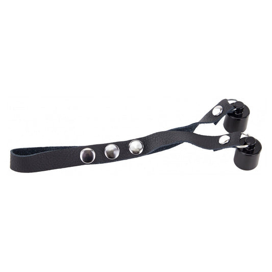 The Red Black Leather Ball Stretcher With Weights 2 X 50g

