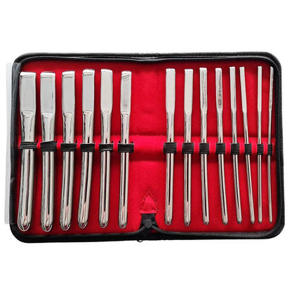 Rouge Garments Silver Hegar 14 Piece Uterine Dilator Set