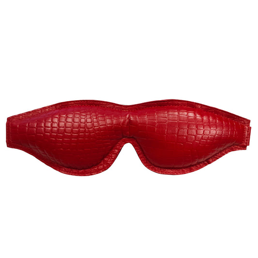 Rouge Garments Burgundy Padded Leather Blindfold