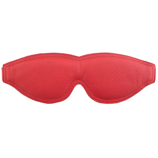 Rouge Garments Red Padded Leather Blindfold for Sensory Play