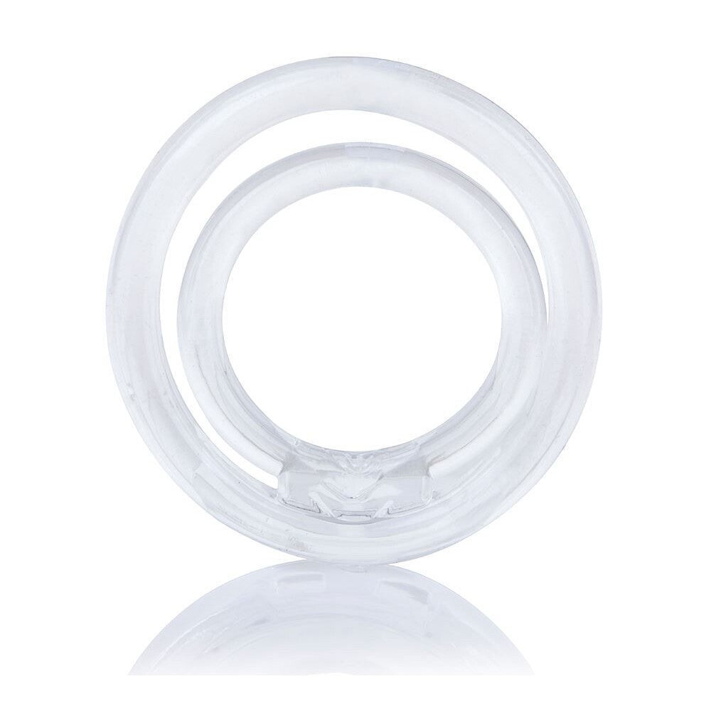 Screaming O Clear Silicone Dual Ring Cock and Ball Enhancer