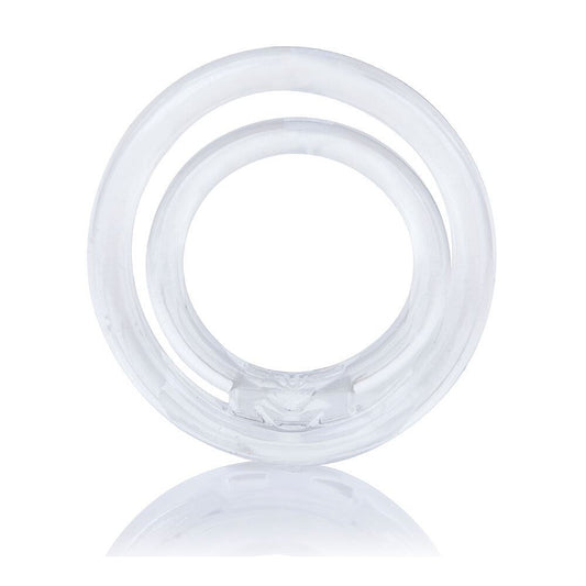 Screaming O Clear Silicone Dual Ring Cock and Ball Enhancer