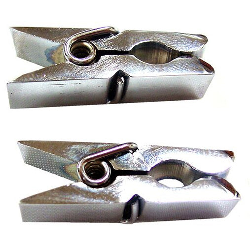 Rouge Silver Stainless Steel Nipple Pegs