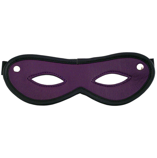 Rouge Garments Purple Leather Open Eye Mask