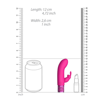 Royal Gems Pink Rechargeable Dazzling Rabbit Bullet