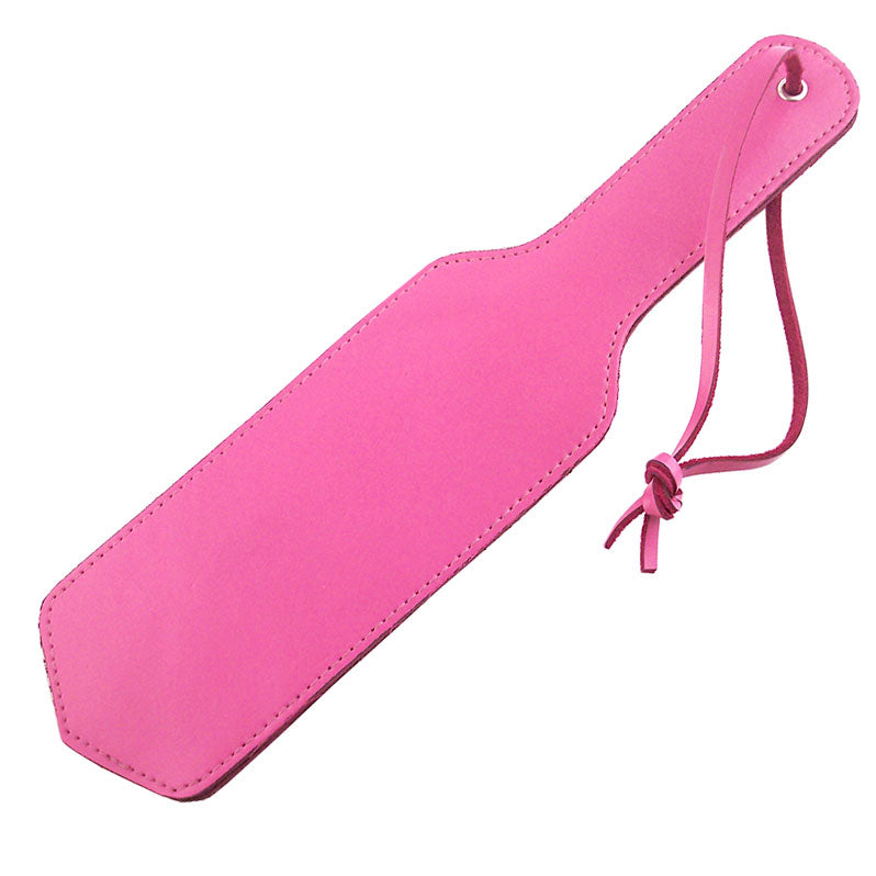 Rouge Garments Pink Double-Sided Leather Spanking Paddle
