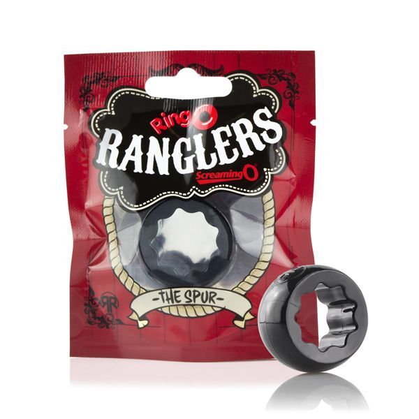 Screaming O Black Spur Silicone Cock Ring