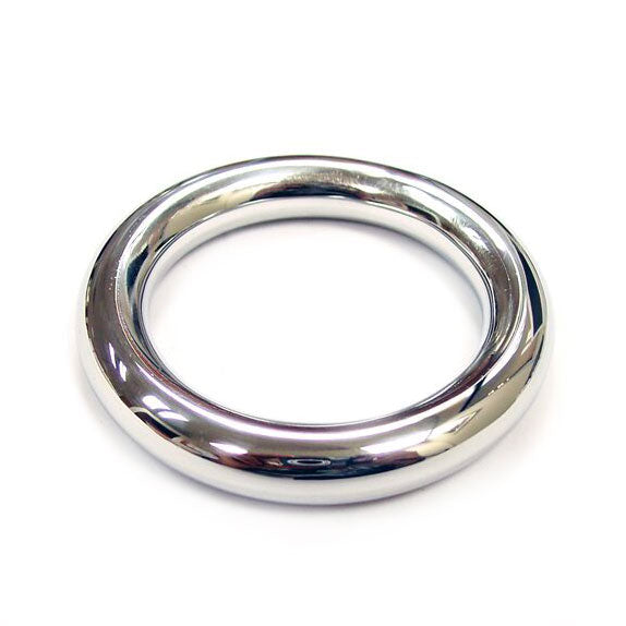 Rouge Silver Round Cock Ring 45mm Stainless Steel