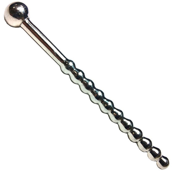 Rouge Silver Beaded Stainless Steel Urethral Sound