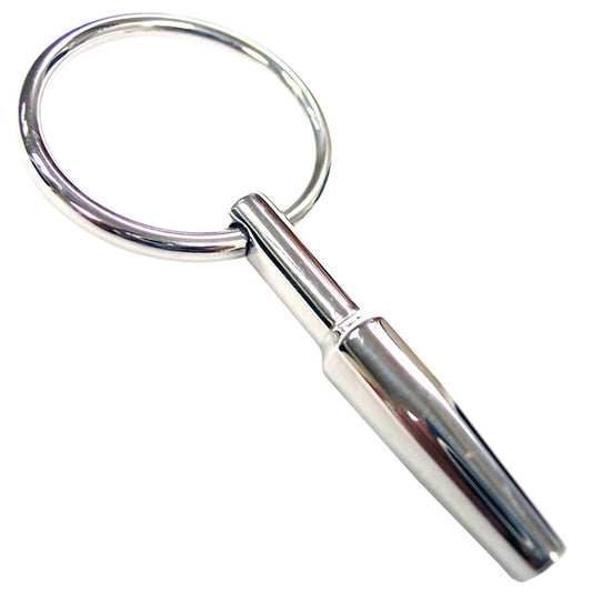 Rouge Silver Hollow Urethral Probe with Easy Grip Ring