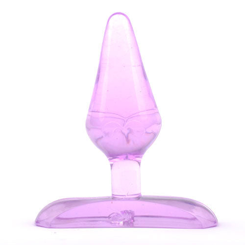 Jelly Delights Purple Mini Anal Plug with Flared Base