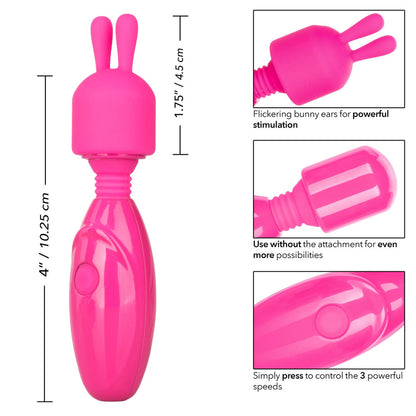 Tiny Teasers Pink Bunny Vibrator with Flexible Neck