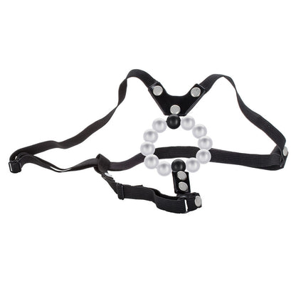 Lovers Black Thong with Pearl-Finish Stroker Beads