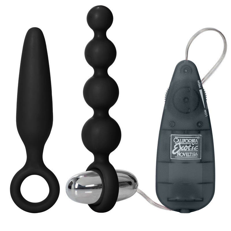 Booty Call Vibrating Anal Butt Plug and Bead Kit