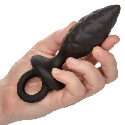 Person holding the California Exotic Silicone Butt Plug