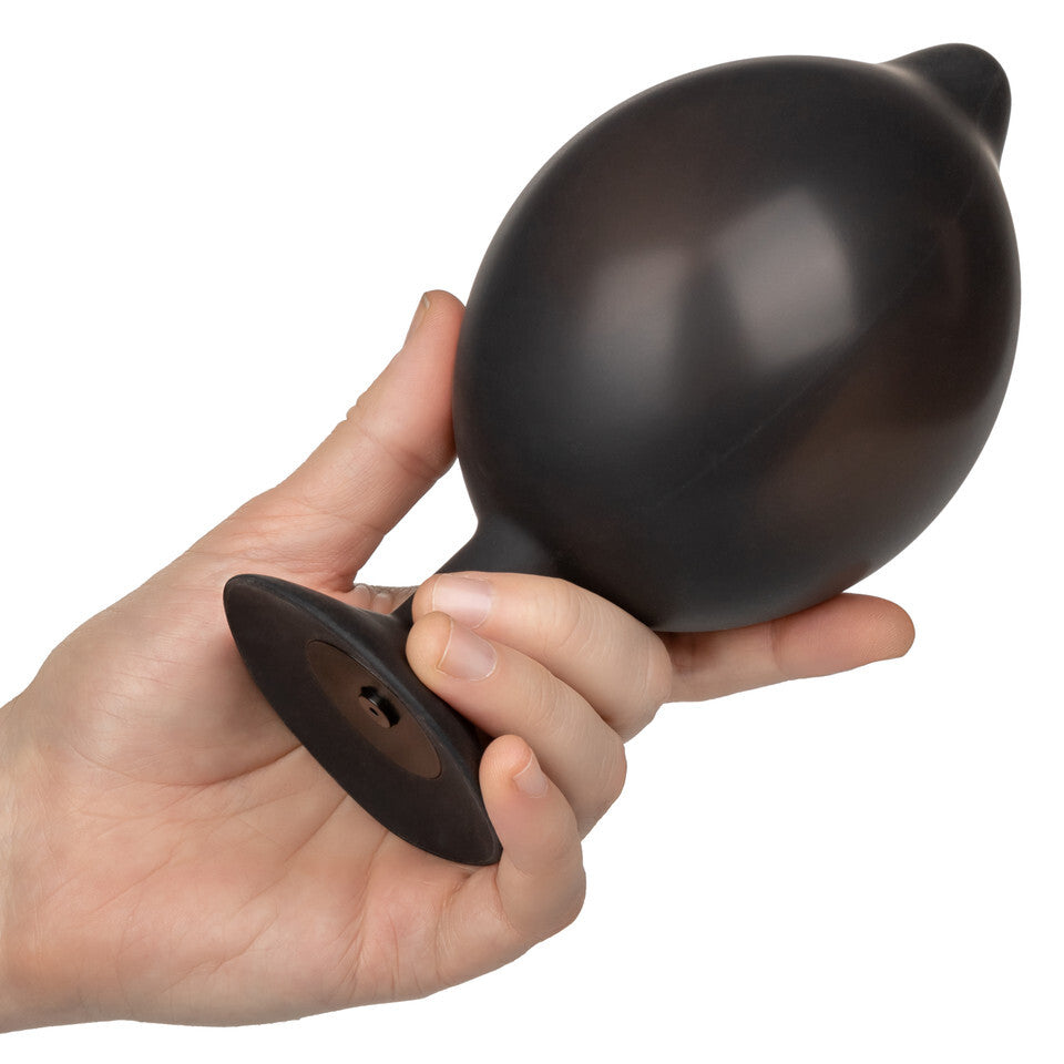 CalExotics Black XL Silicone Inflatable Butt Plug