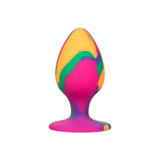 Cheeky Vibrant Tie Dye Large Silicone Anal Plug
