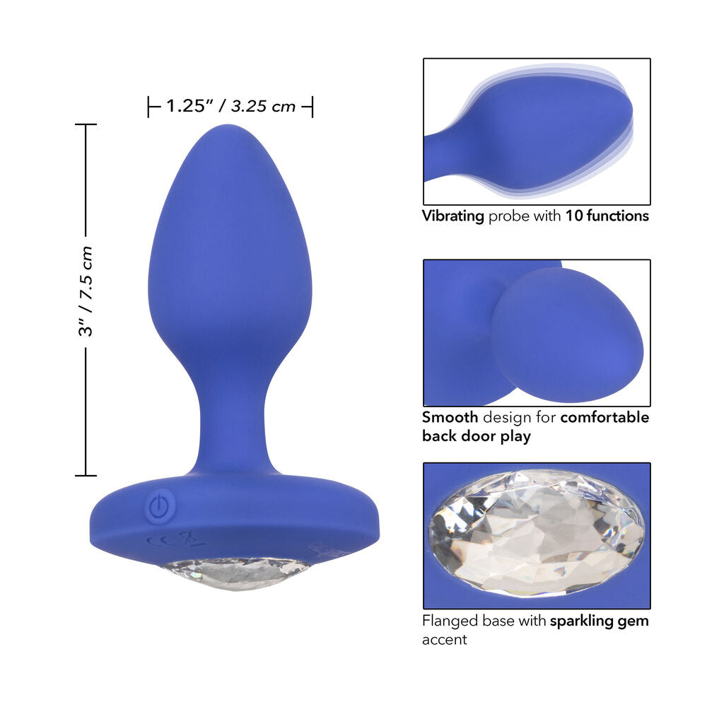 Cheeky Gems Pink Medium Rechargeable Vibrating Butt Plug