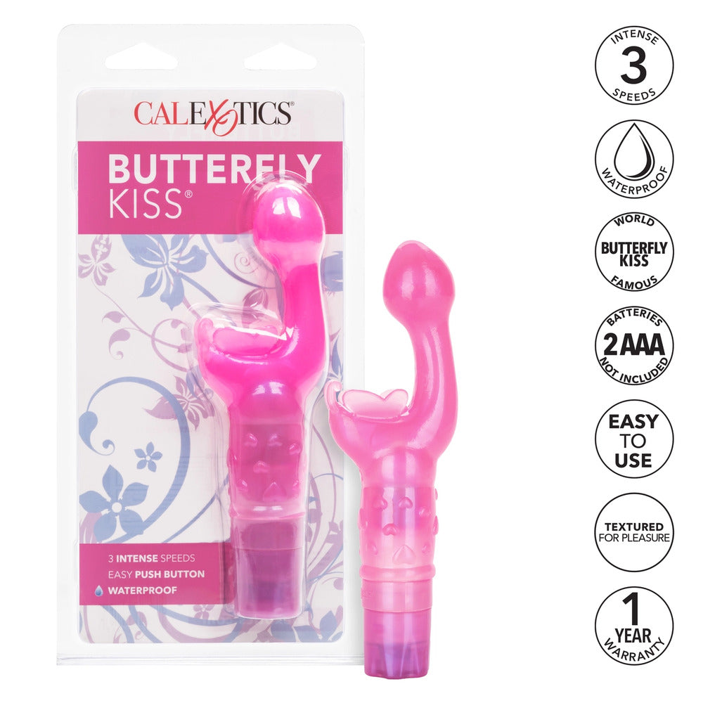 Butterfly Bliss Hot Pink G-Spot Vibrator Multi-Speed