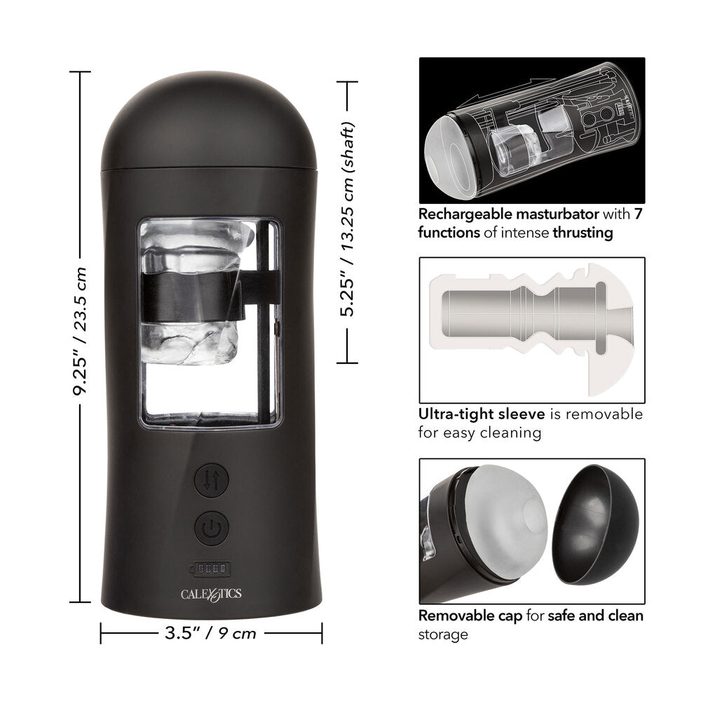 Bionic Power Black Stroker Masturbator with 7 Functions