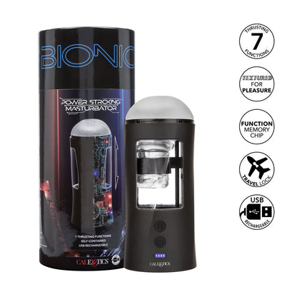 Bionic Power Black Stroker Masturbator with 7 Functions