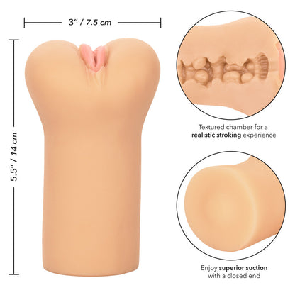 Cheap Thrills Black Lush Lips Masturbator with Suction
