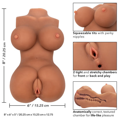 PureSkin Flesh Brown Body Banger Realistic Stroker