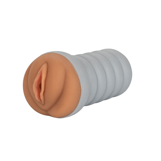 Gripper Brown Ultra-tight Ribbed Chamber Masturbator