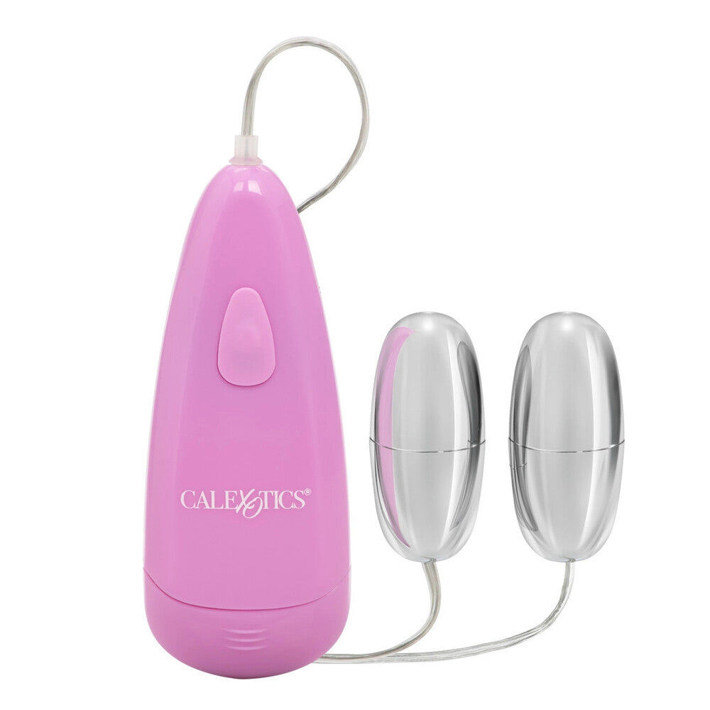 Pocket Exotics Silver Waterproof Dual Motor Bullet Vibrators
