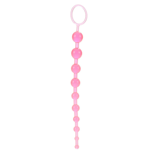 California Exotic Translucent Jelly X10 Graduated Anal Beads