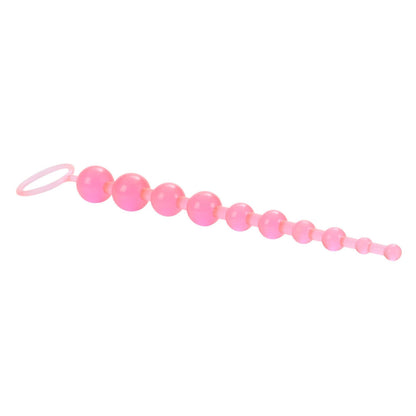 California Exotic Translucent Jelly X10 Graduated Anal Beads