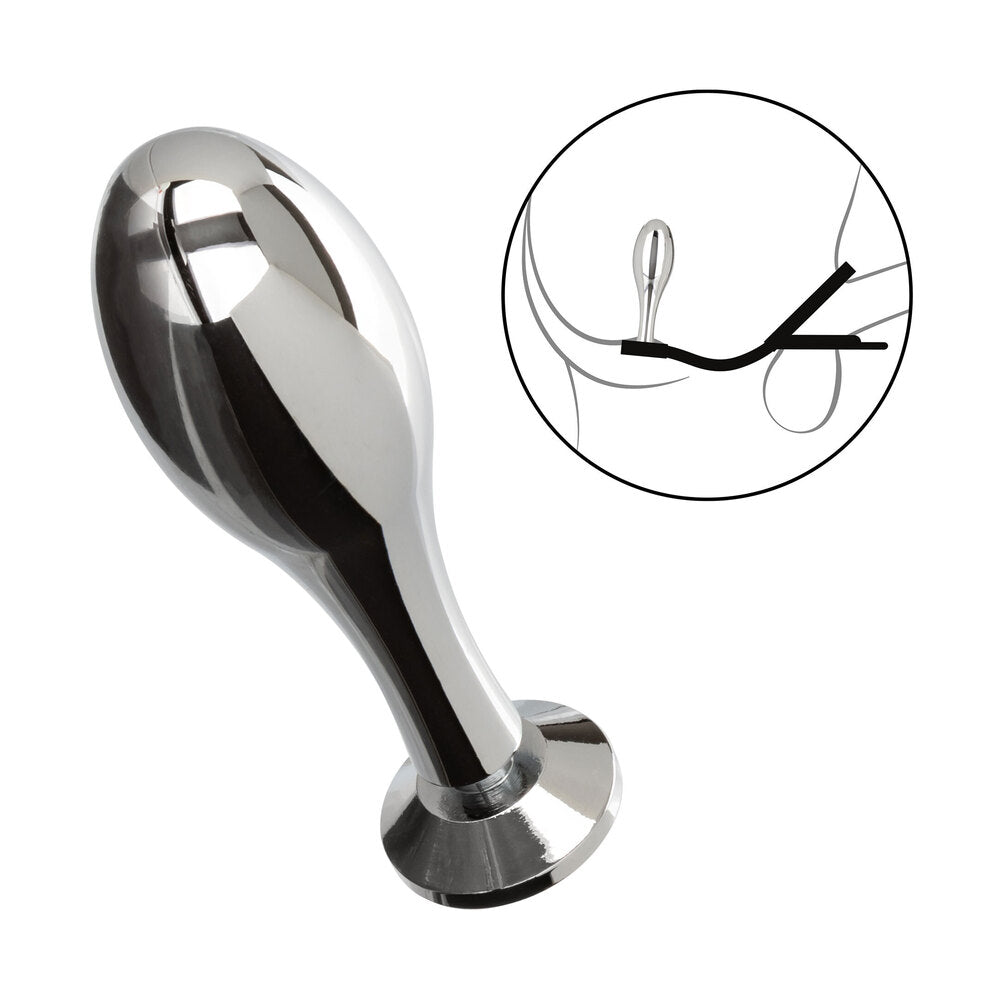Star Fucker Silver Teardrop Plug with Gem Cockring