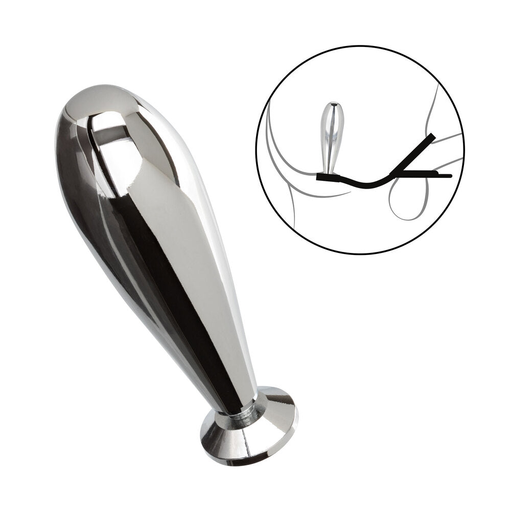 Star Fucker Black Glider Plug with Cockring and Gem Base